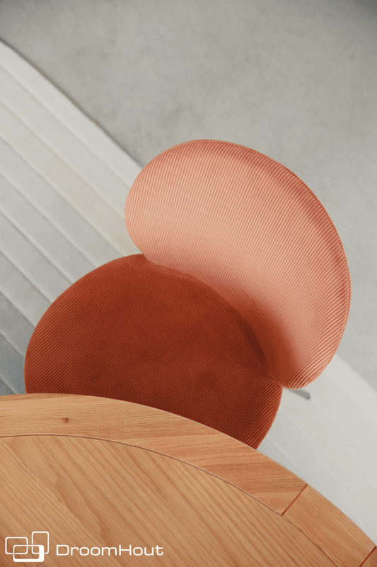 Eetkamerstoel Bonnet van Zuiver terracotta (set van 2)