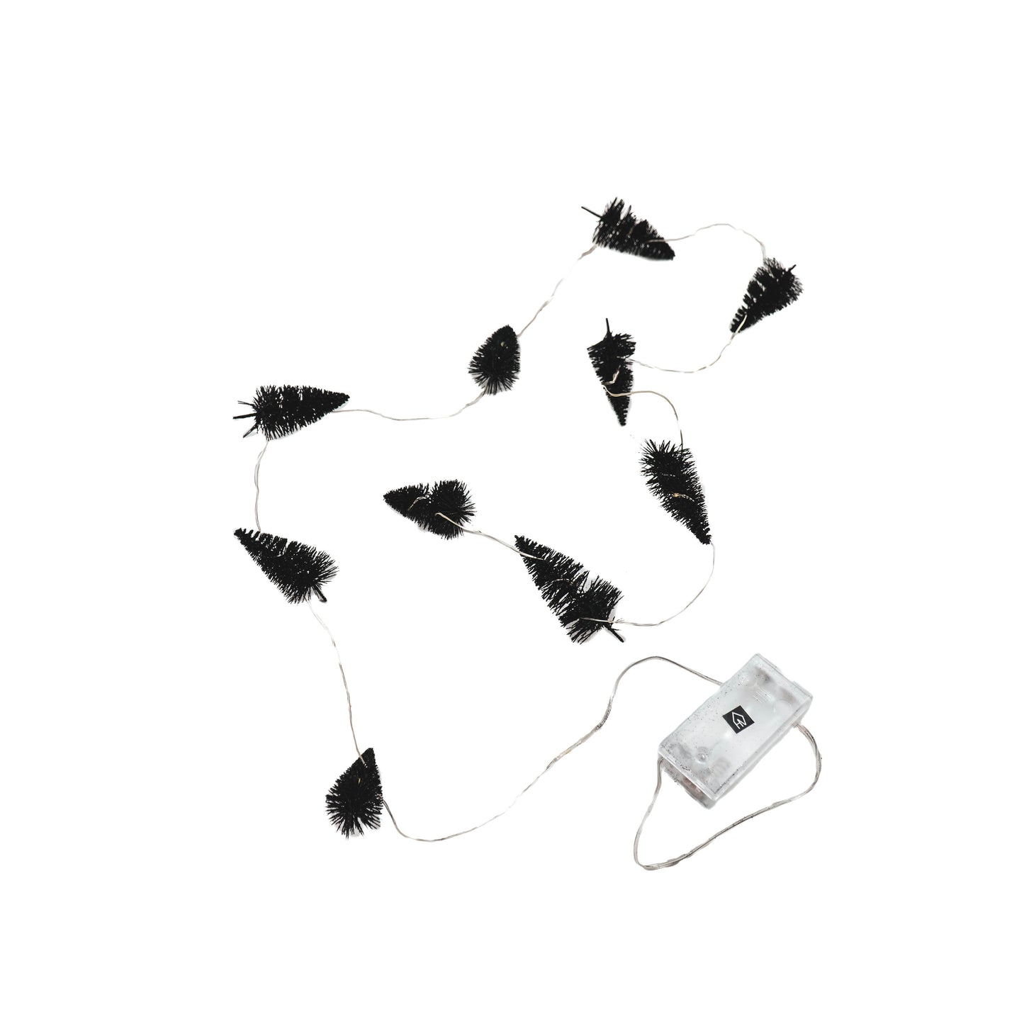 Slinger - Kerstbomen - Ledlicht - Zwart - 6x3x130cm