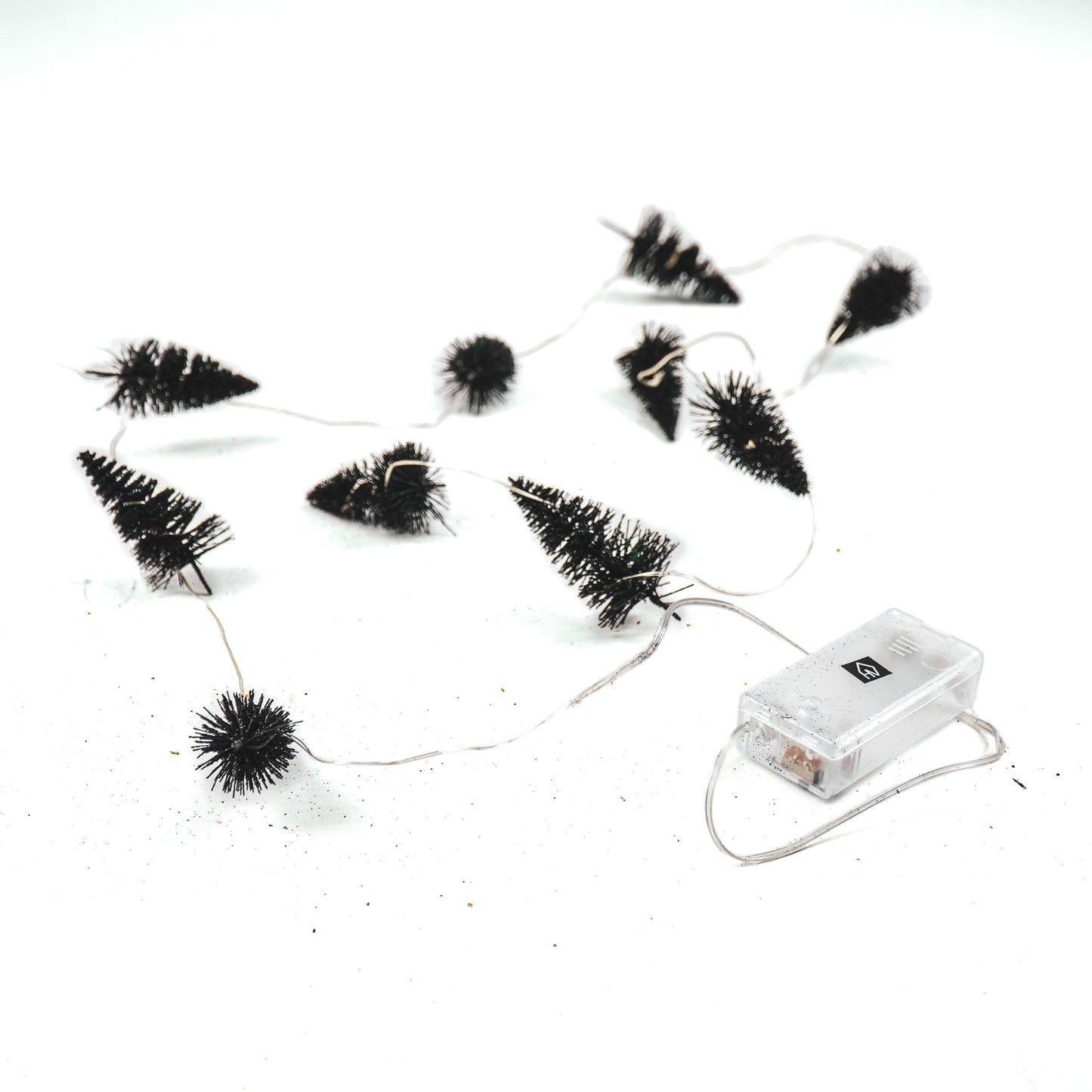 Slinger - Kerstbomen - Ledlicht - Zwart - 6x3x130cm