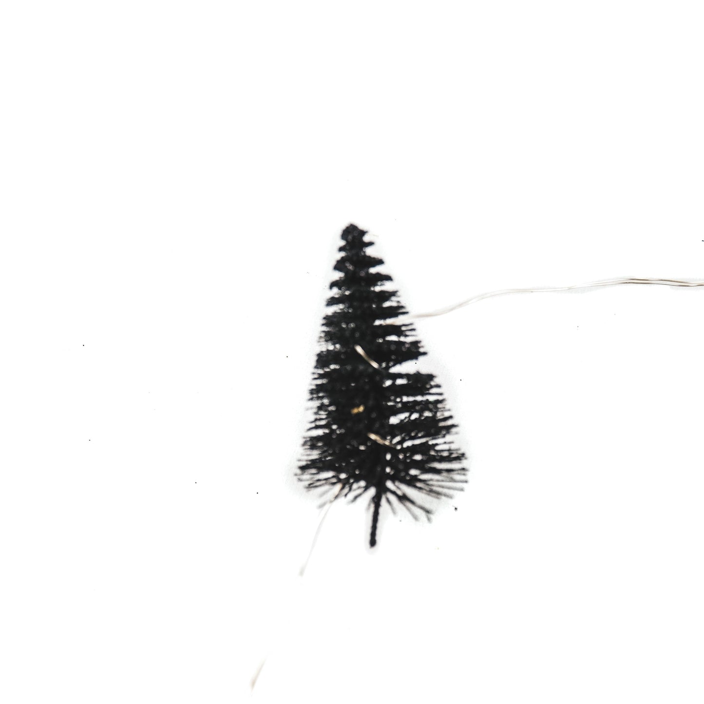 Slinger - Kerstbomen - Ledlicht - Zwart - 6x3x130cm