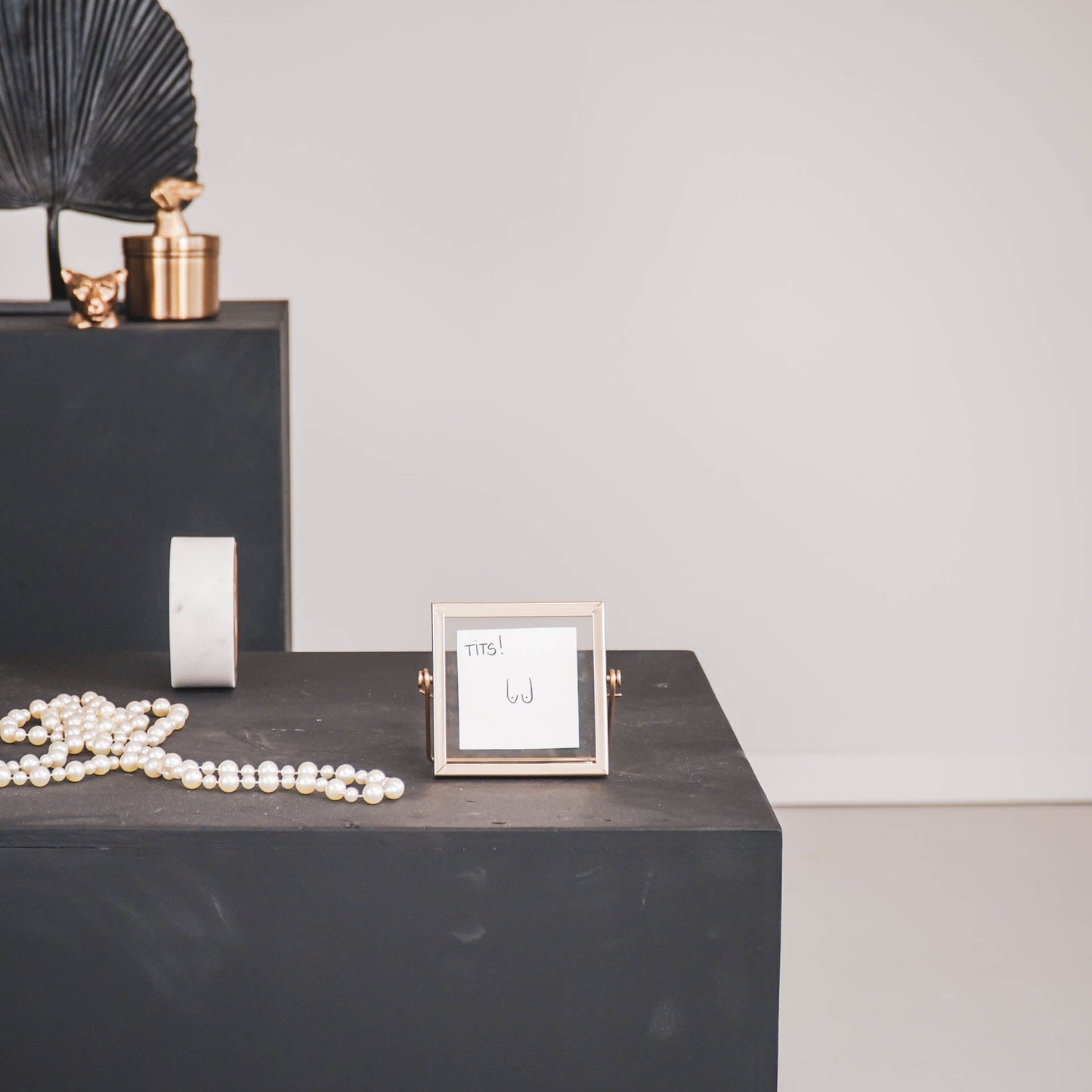 Fotolijst - Metaal/Glas - Goud - 12x1,5x10,5cm