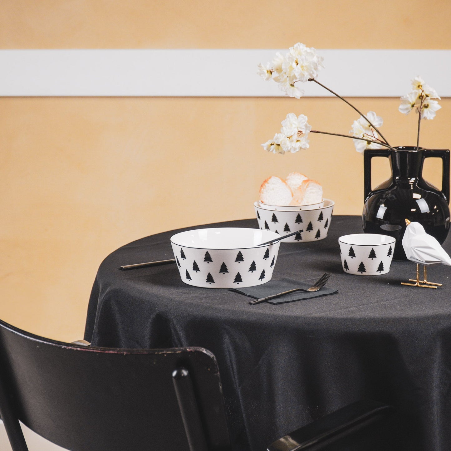 Schaal - Kerstboom - Newbone China - 17,5x17,5cm