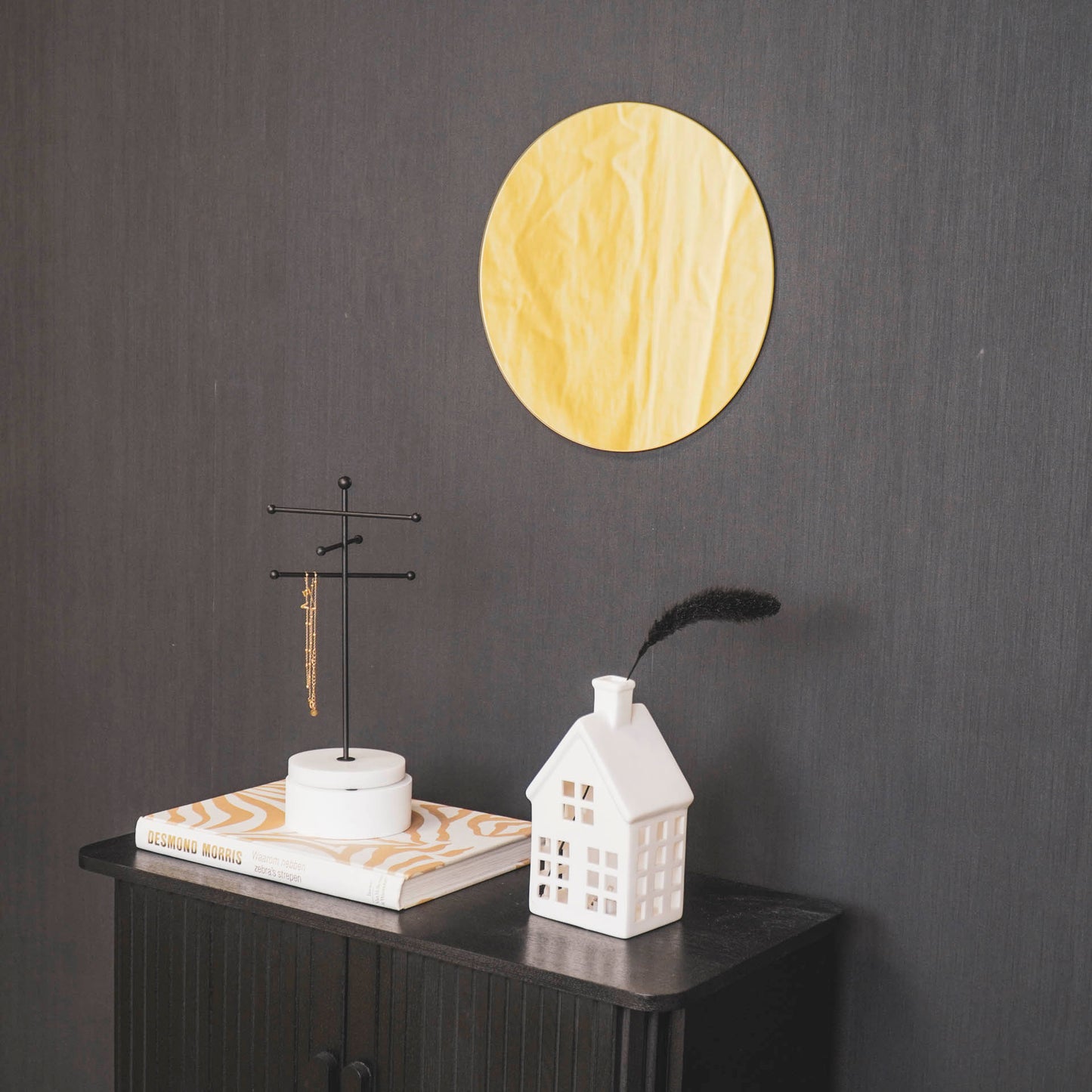 Spiegel - Rond - Goud Glas - 30x1x30m