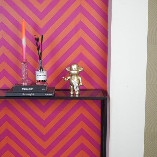 Ornament - Hang loose Aap Beeld 'The Legend' - Polyresin - Goud - 11x7x19cm