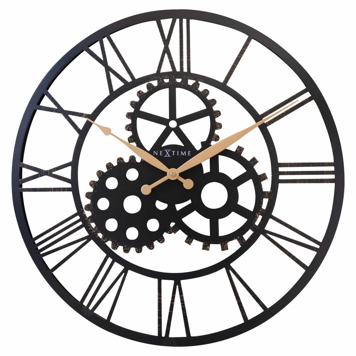 Roman Wall Clock - 50cm - Silent - Large - Metal - "Birmingham"