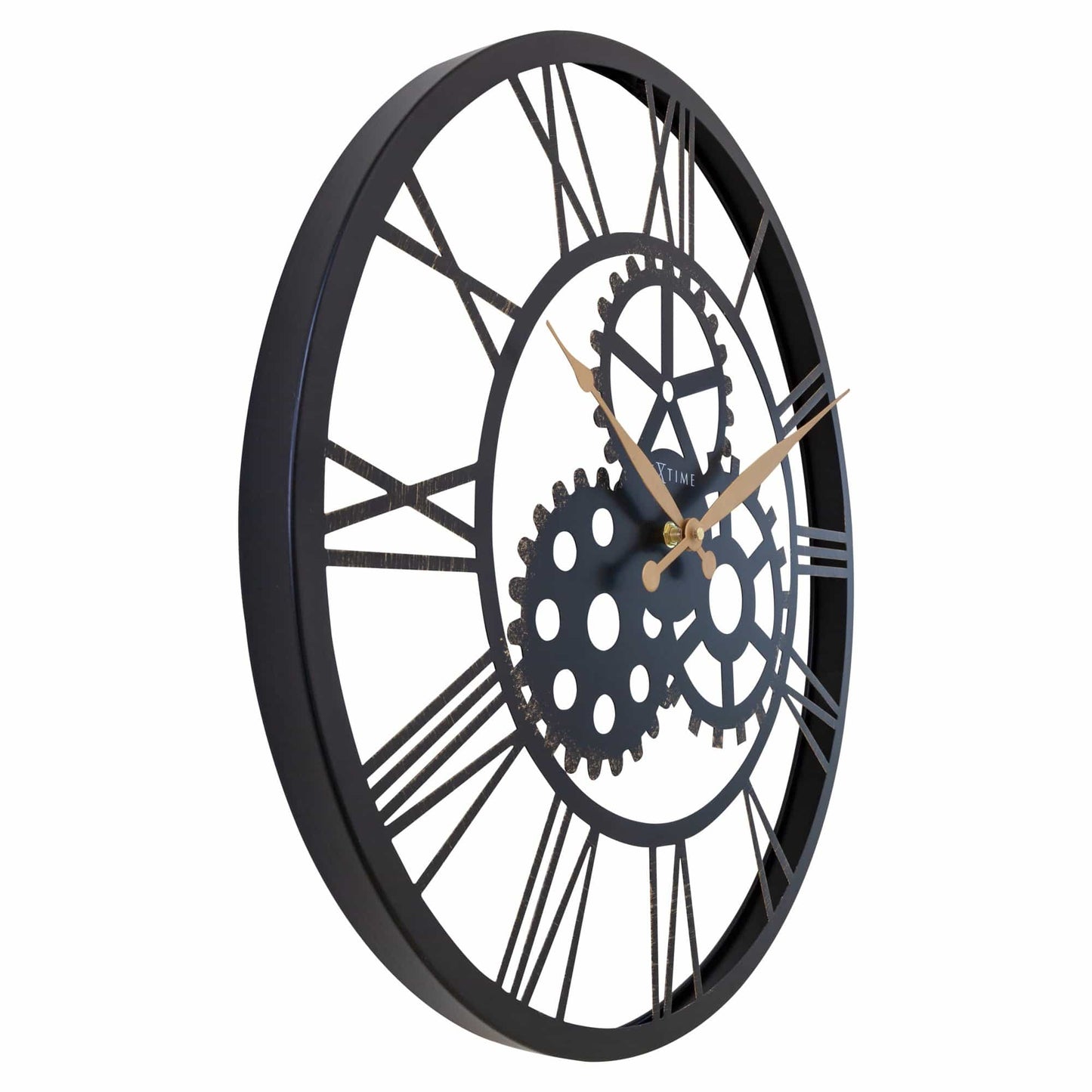 Roman Wall Clock - 50cm - Silent - Large - Metal - "Birmingham"