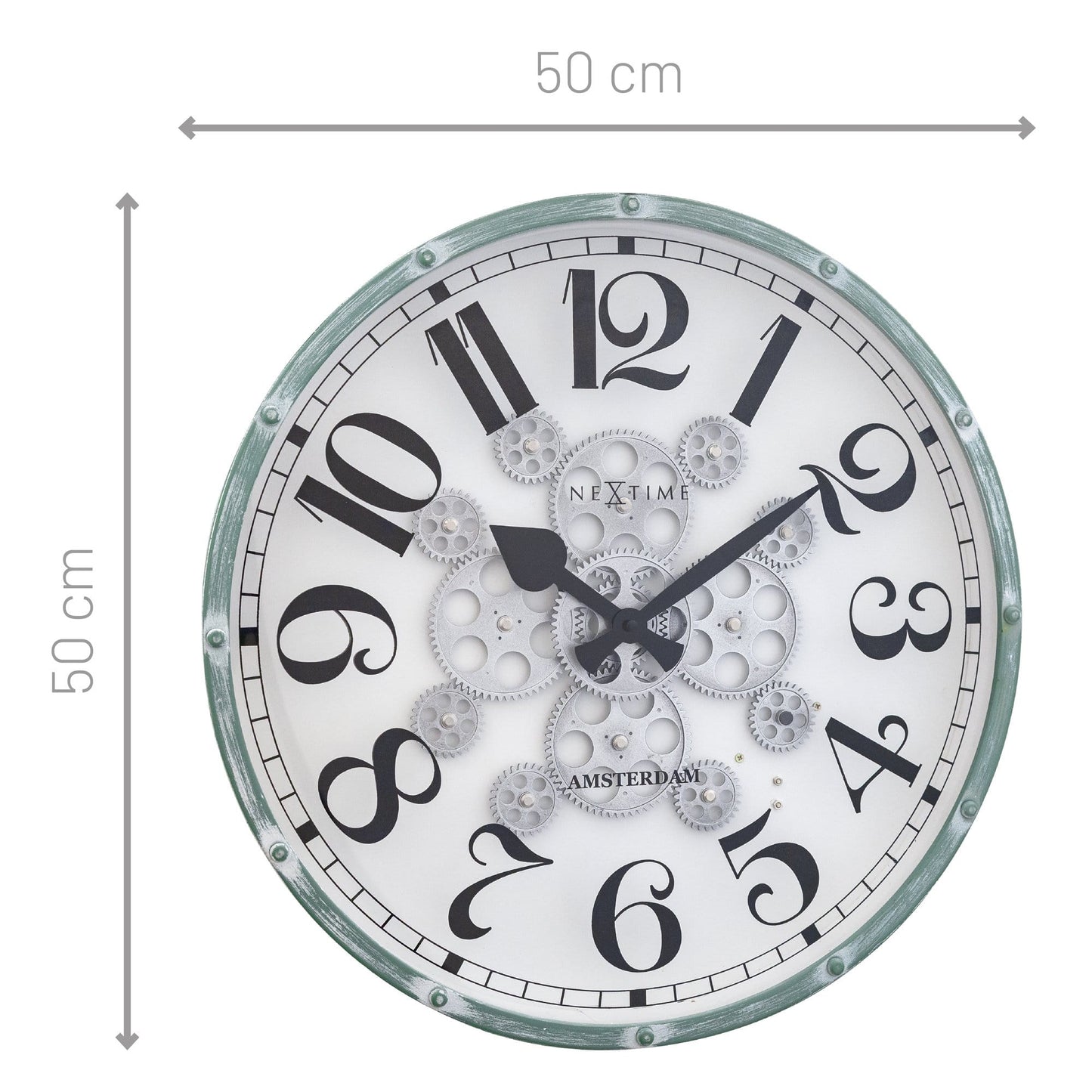 Moving Gear Clock - 50cm - "Henry"