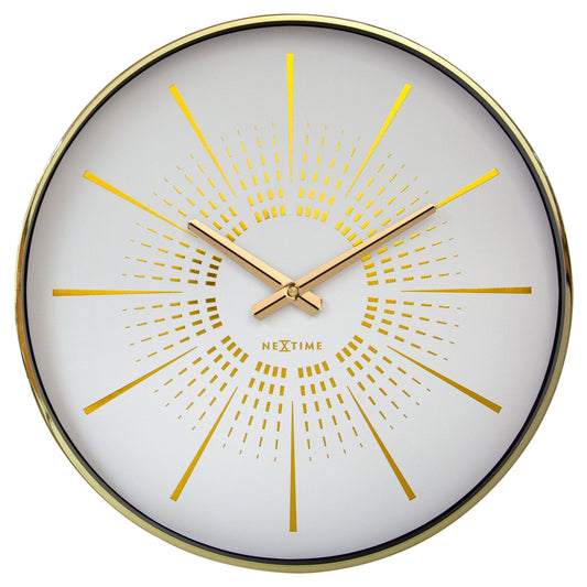 Wall clock 40cm - Silent - Metal - "Excentric"