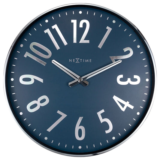 Wall clock 40cm - Silent - Metal - "Alchemy"