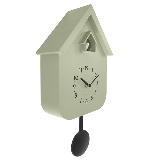 Wall clock 21.5x41.5x8.5cm - Pendulum - Cuckoo -NeXtime 'Twitter'