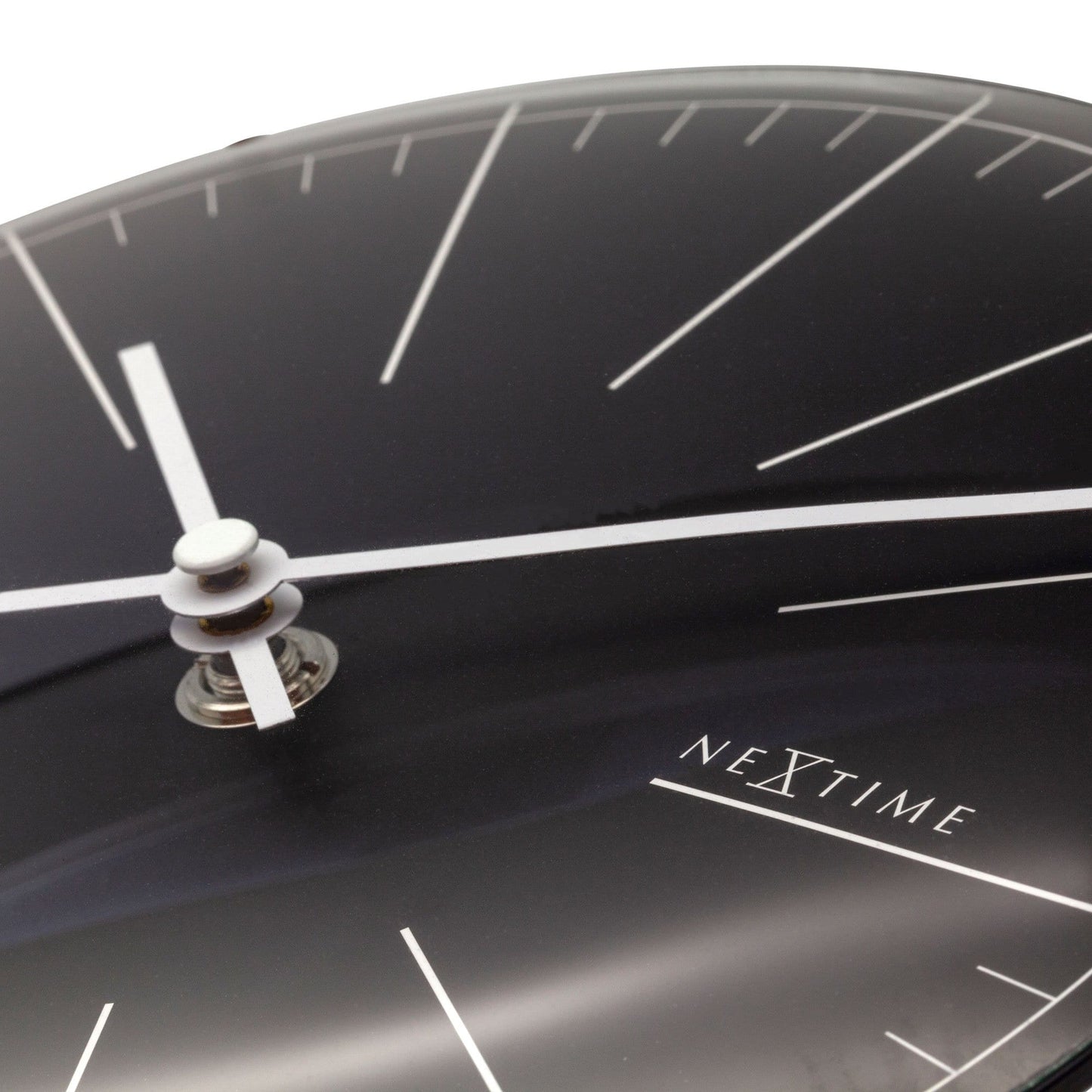 Wall clock/ Table clock- 20 cm- Glass - Dome Shaped Glass- 'Big Stripe Mini Dome'