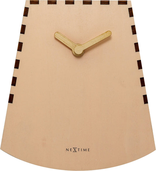 Table clock -  20 cm -Wood - Motion Clock-  'Rocky'