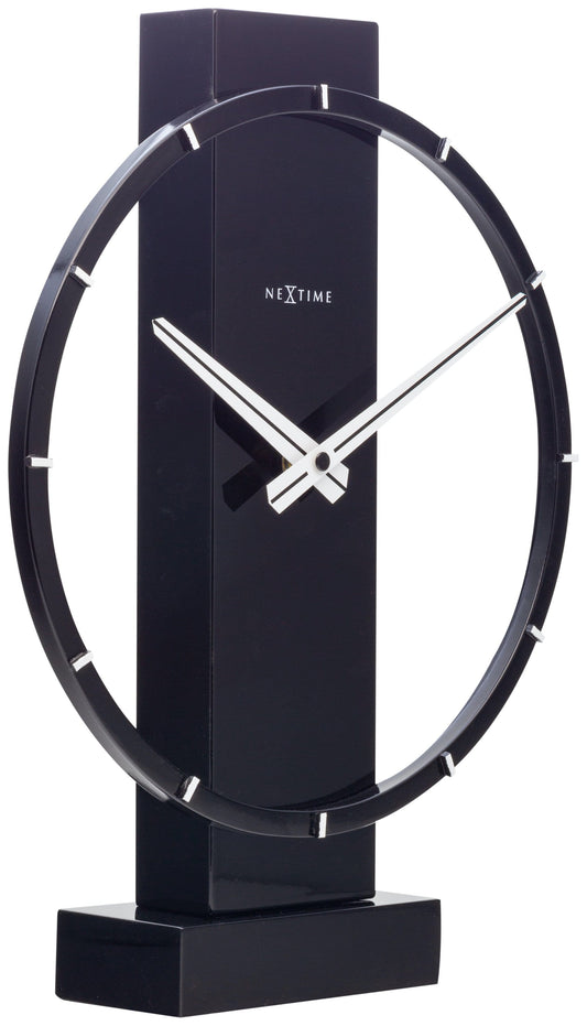 Table / Wall clock - 34 x 27 cm - Wood/Steel - 'Carl Small'