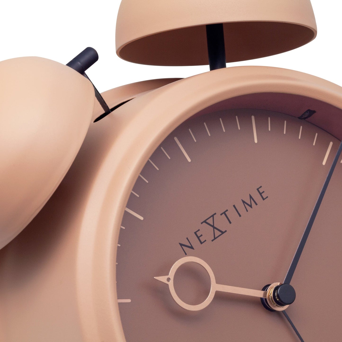Table Alarm Clock 15x18x7cm - Silent - Light function - Metal "Golden Hour"