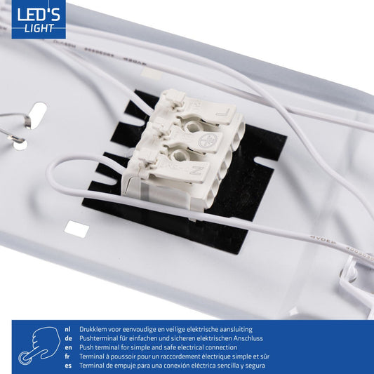 2 PACK - LED's Light Dubbele LED TL lamp 60 cm - compleet met LED buizen - Binnen en buiten - 2200 lm - 2x6W - 4000K
