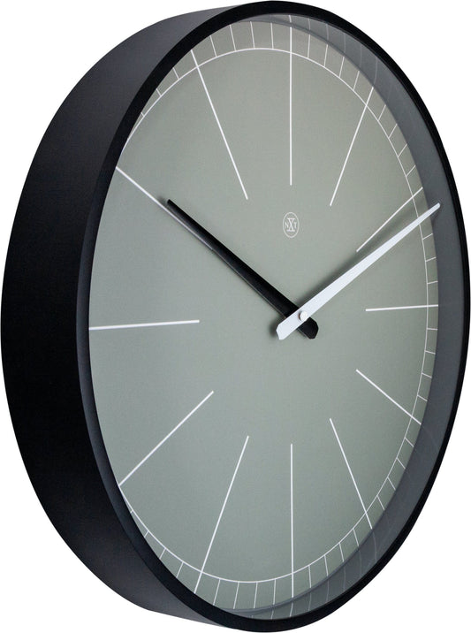 Wall clock -  40 cm - Plastic - 'Gray'