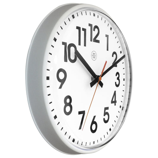 Wall clock 26cm - Silent - Plastic -"Peter"