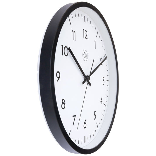 Wall clock 30cm - Silent - Plastic - "Easy Big"