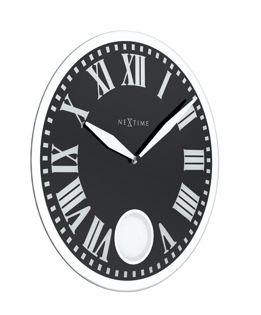 Wall clock - 43 x 4.2 cm - Glass - 'Romana'