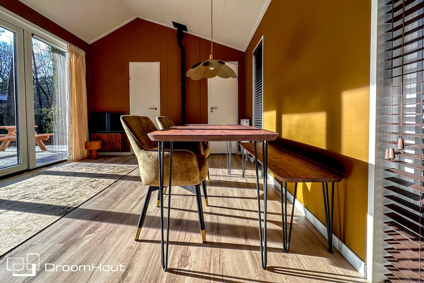 Stoel Tower Living Lenno - forest green - 2 stuks - showroommodel