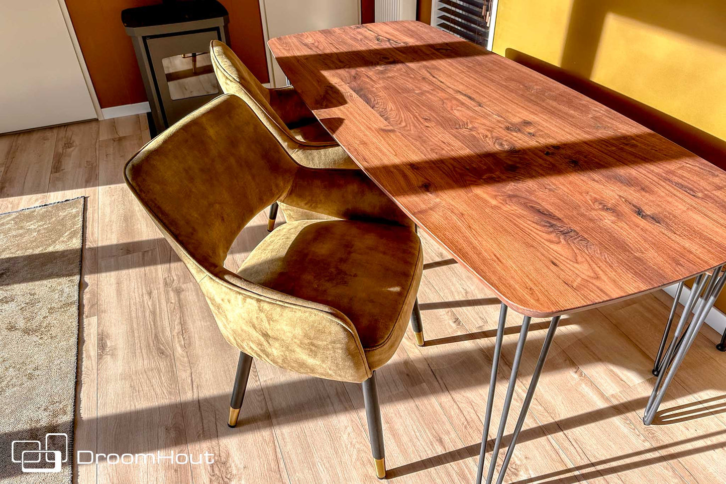 Stoel Tower Living Lenno - forest green - 2 stuks - showroommodel