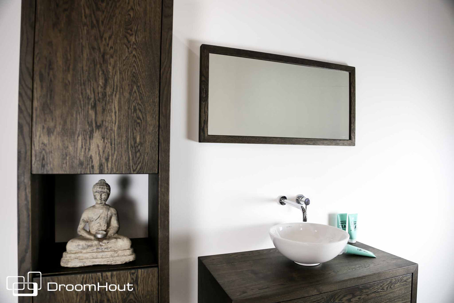 Badkamerspiegel eikenhout Spa