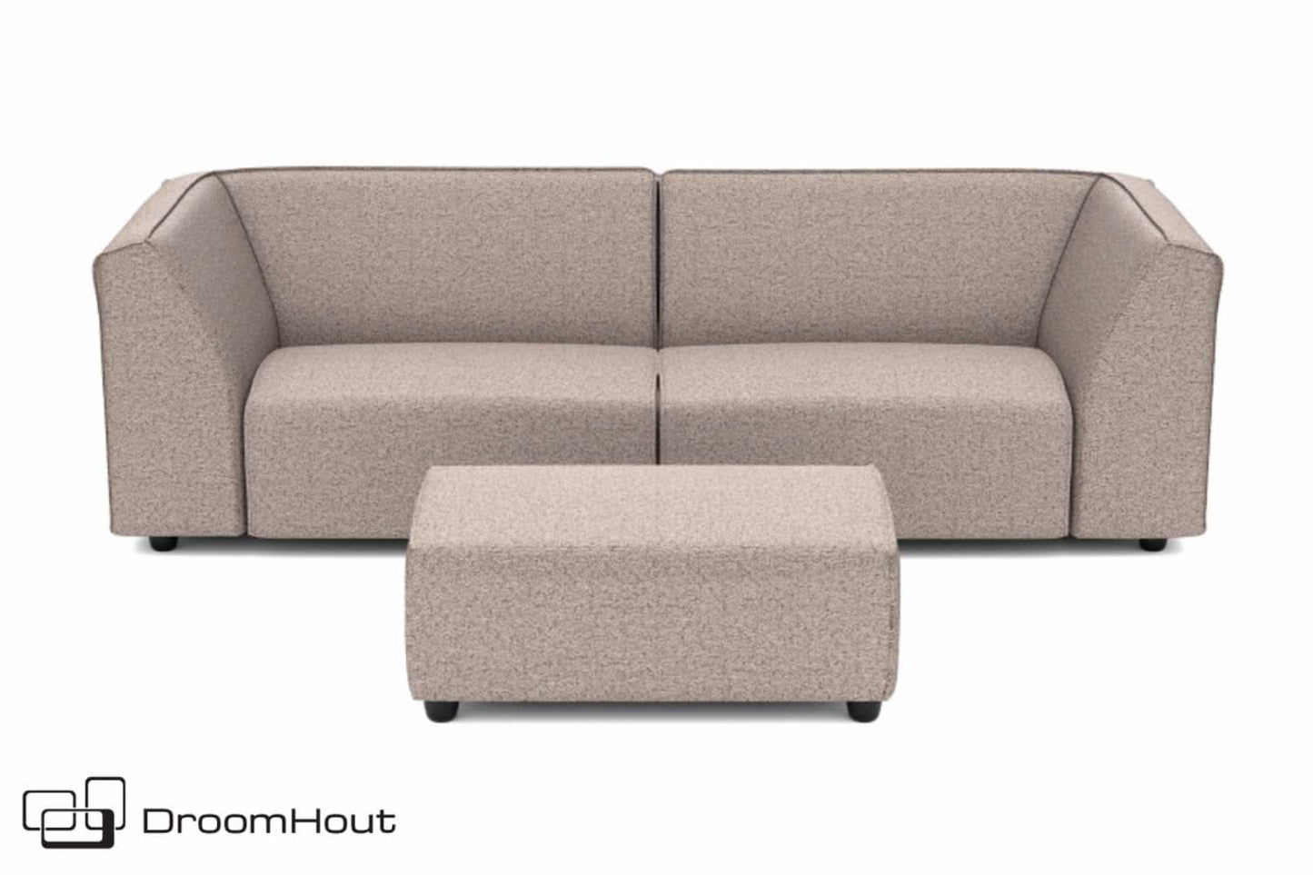 Chill loungebank Bubalou 3-zits + hocker small