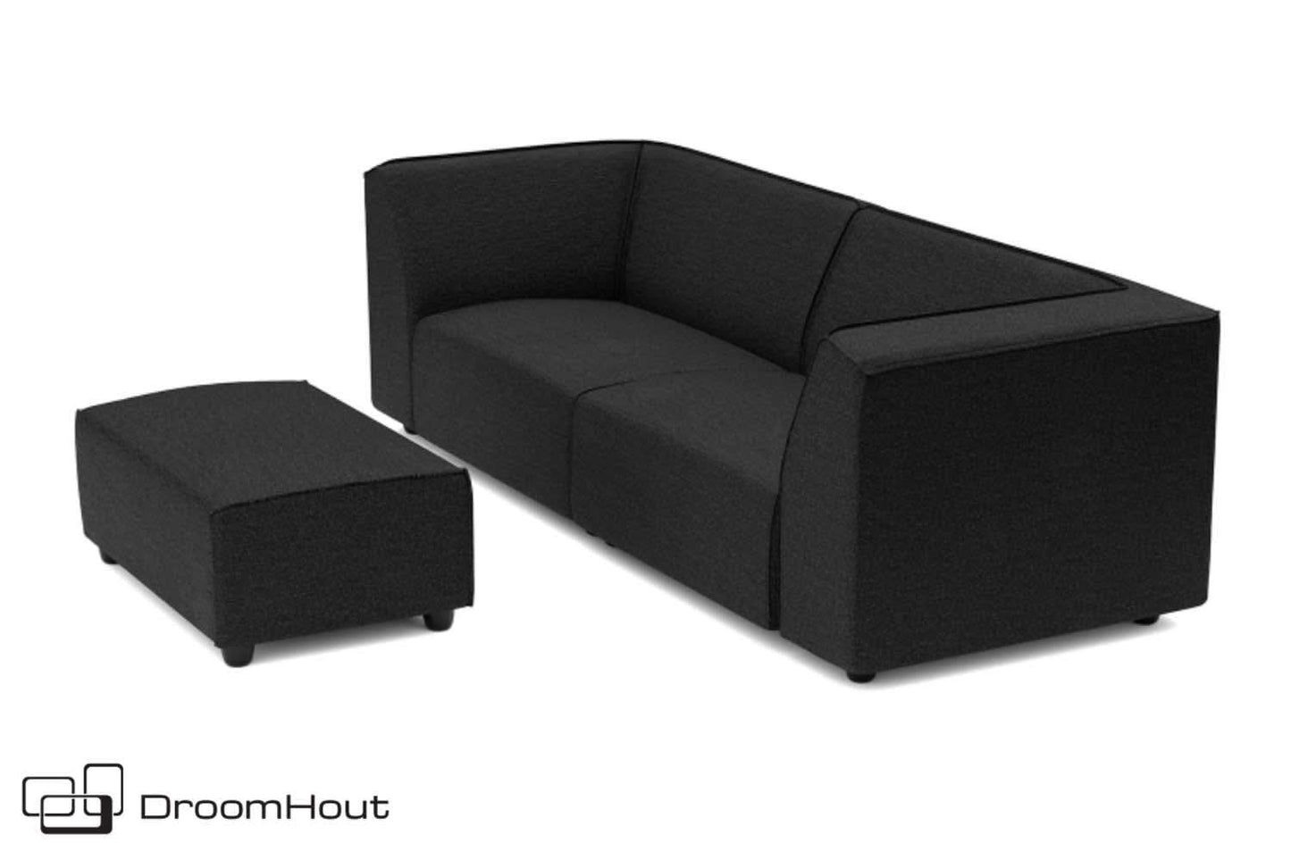 Chill loungebank Bubalou 3-zits + hocker small