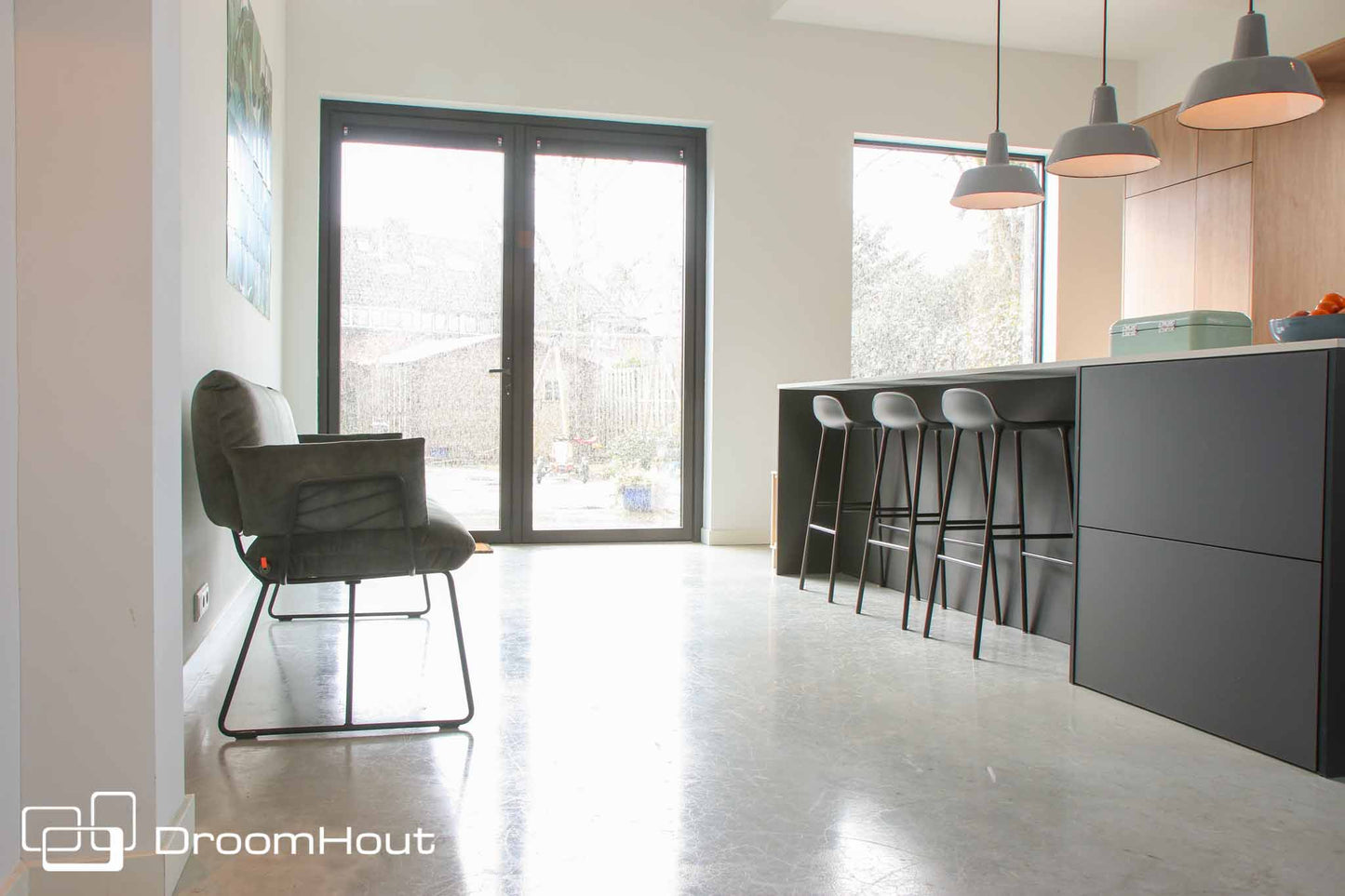 Eetkamerbank Mobitec Cosy met armleuningen