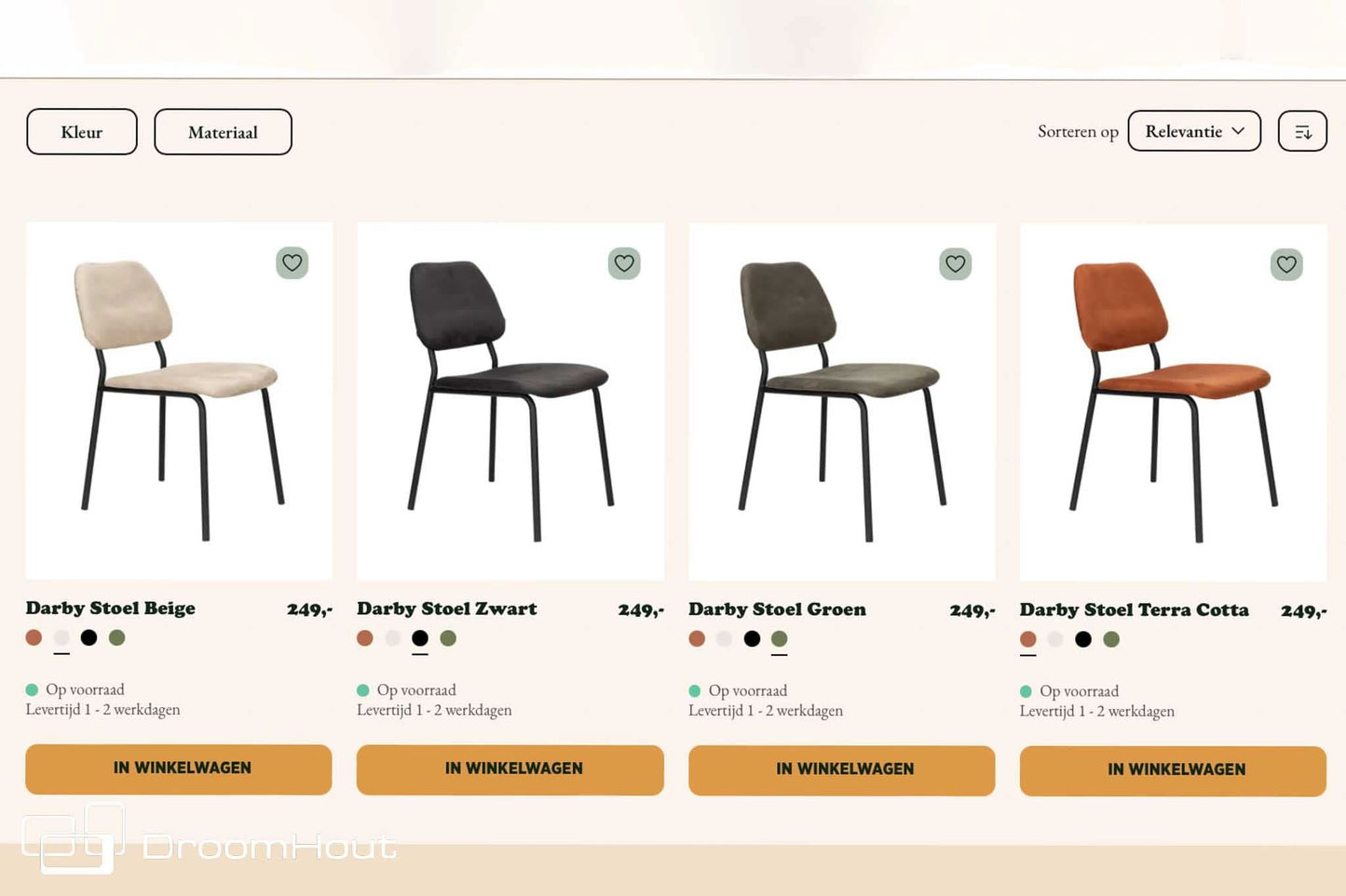 Stoel Dutchbone Darby (per 2)