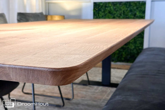 Eetkamertafel T Frame by DroomHout - 240 cm x 100 cm - showroommodel