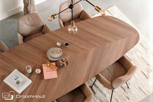 Eettafel Dolmen Oval - 100 x 240cm - walnoot - showroommodel