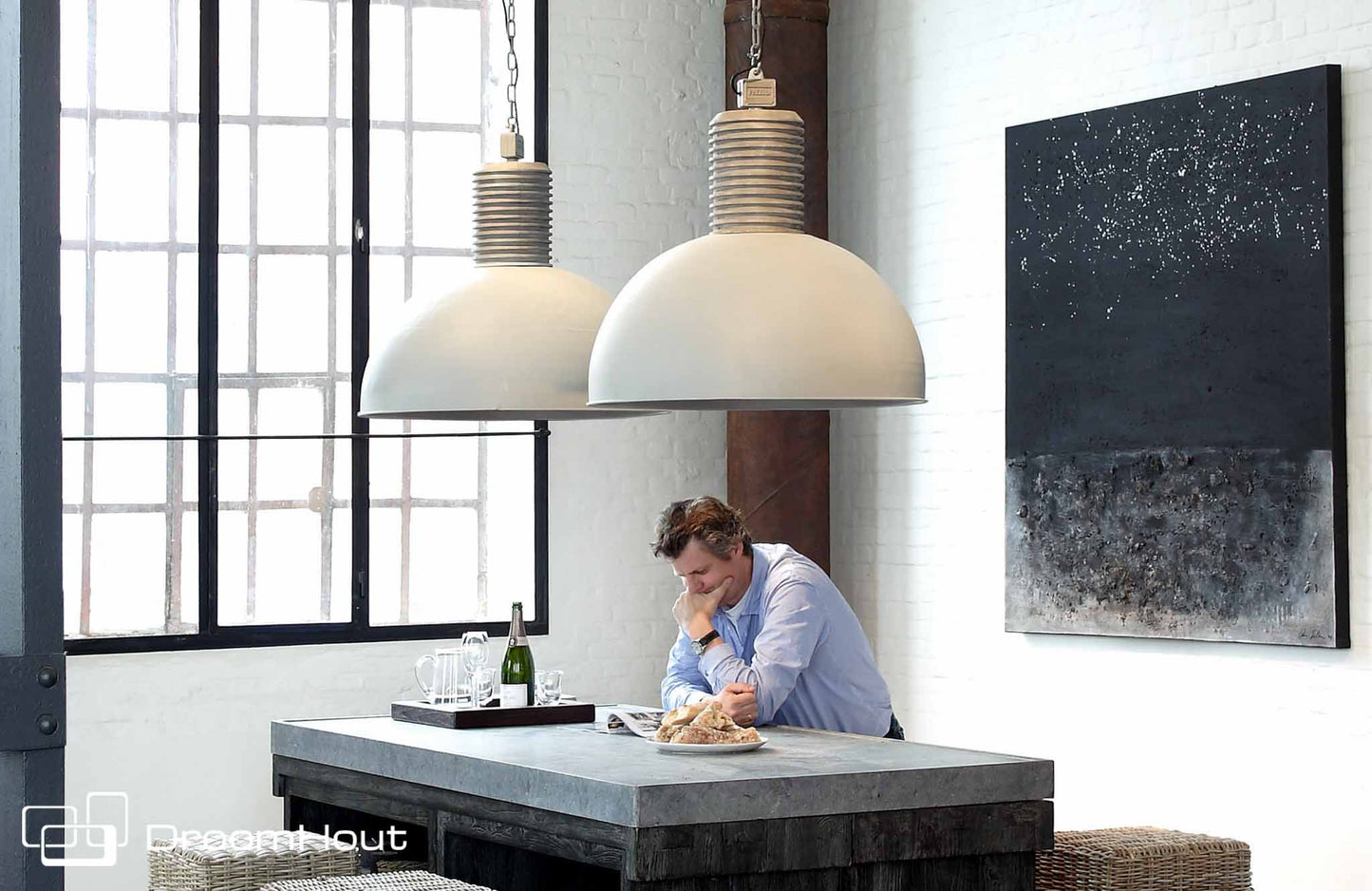 Hanglamp Frezoli Lozz - showroommodel (aluminium 78 cm)