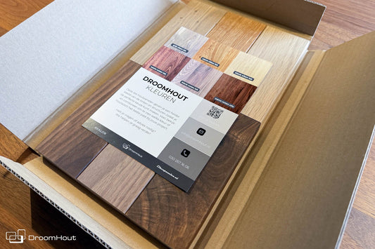 DroomHout sample box - 6 toffe droomHout stalen