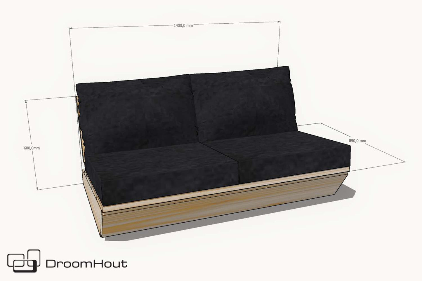 Loungebank 2-zits Montecastelli douglas