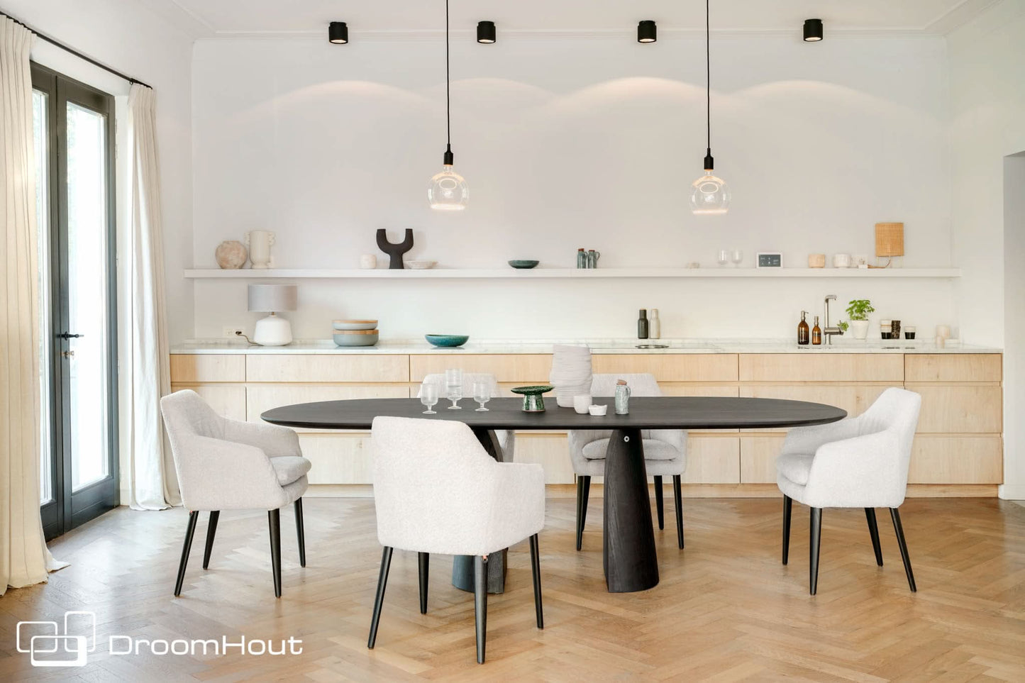 Eetkamerstoel Mobitec Saga met armleuningen