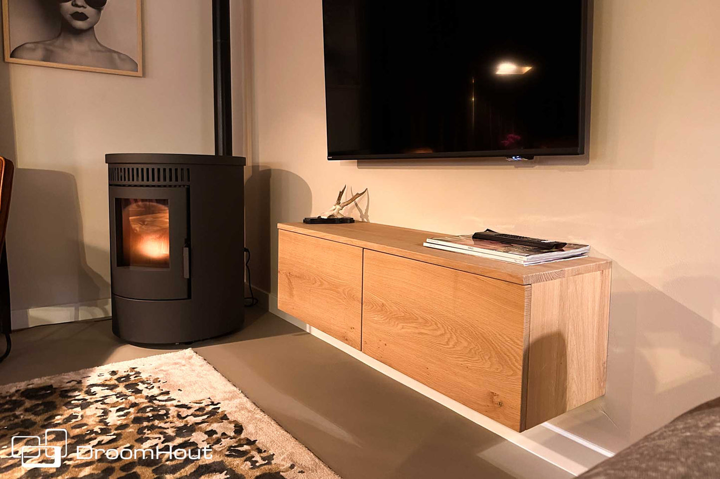 Houten TV-meubel op maat