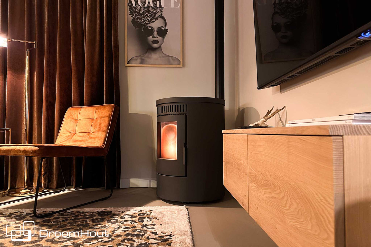 Houten TV-meubel op maat