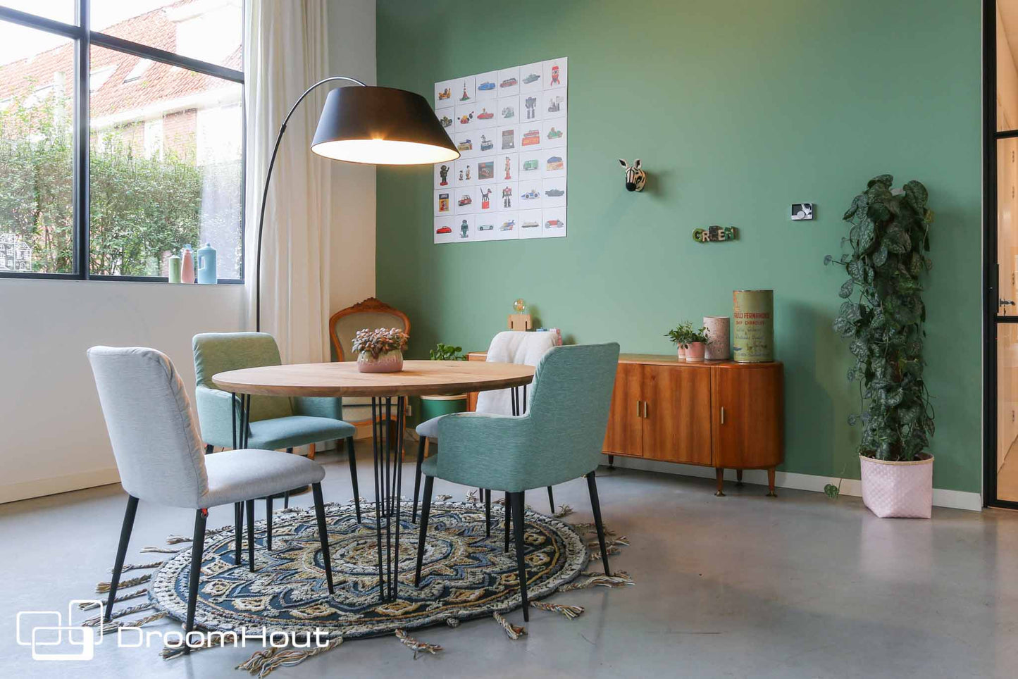 Ronde eettafel DroomHout Forcina  - 130 cm - showroommodel