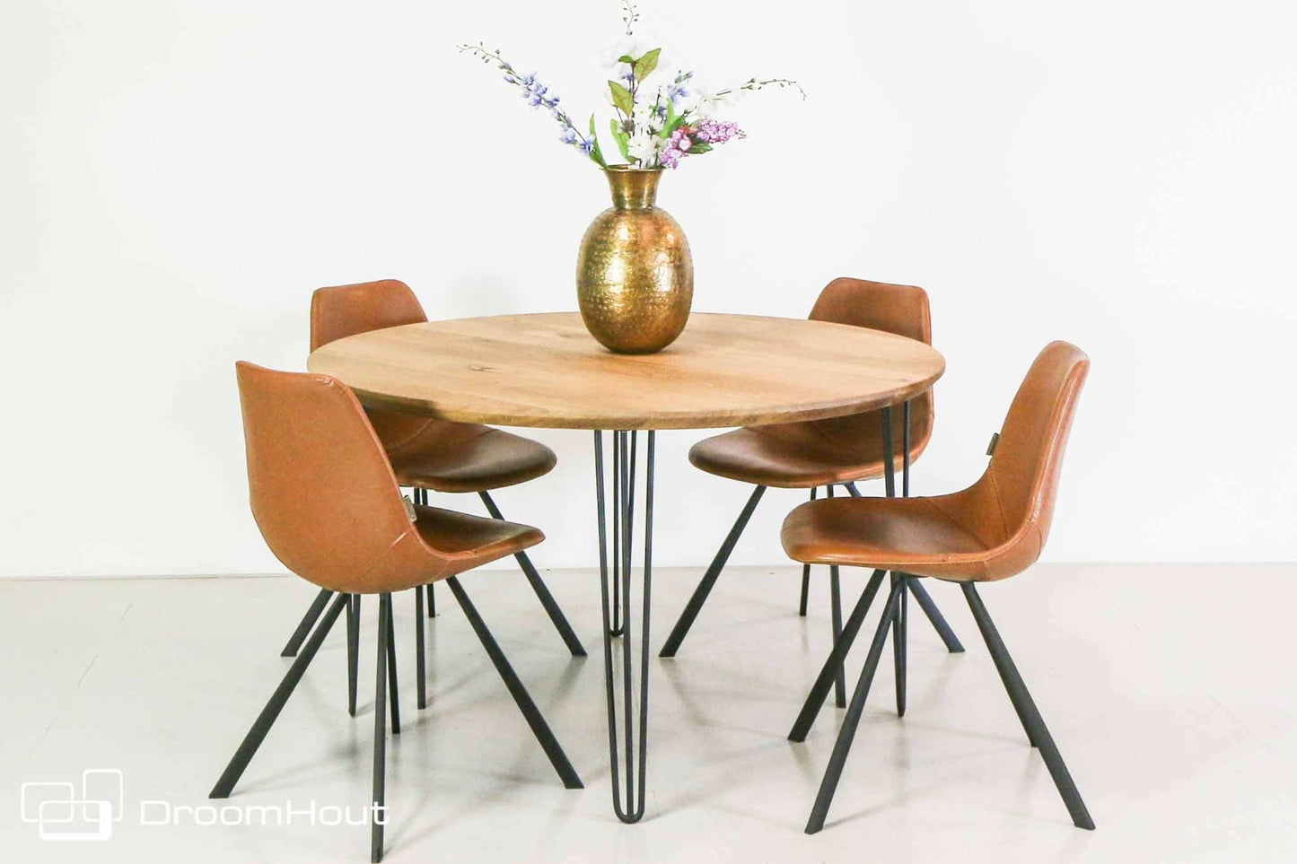 Ronde eettafel DroomHout Forcina  - 130 cm - showroommodel