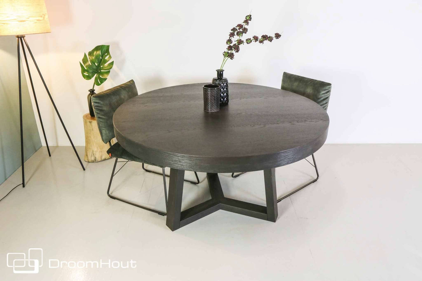 Ronde eettafel eiken Keijser&Co Big Top rond 3-poot