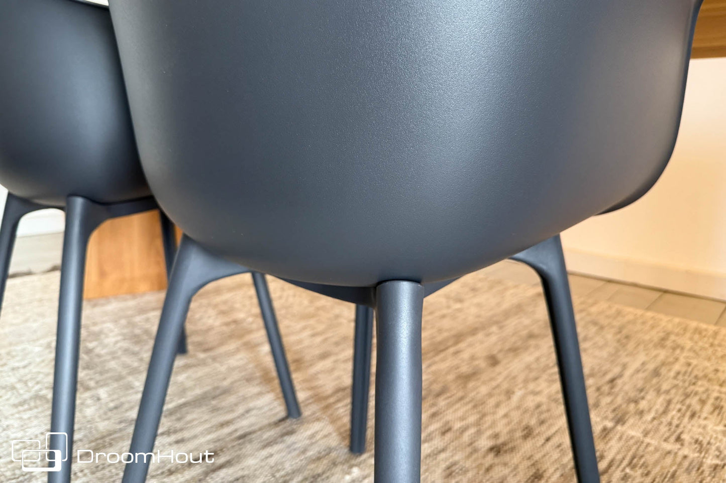 Stoel  Albert Kuip armchair Zuiver - all black - set van 2