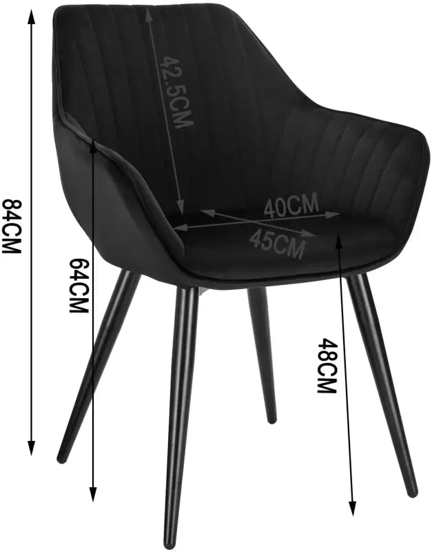 BukkitBow - Comfortabele Stoel - Stabiel Metalen Frame - Ergonomisch Ontwerp - Zithoogte: 48cm