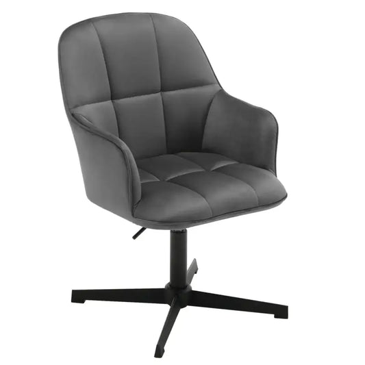 BukkitBow - Draaibare Bureaustoel - Ergonomische Bureaustoel - Velvet Fluwelen Stoel met Metalen Onderstel