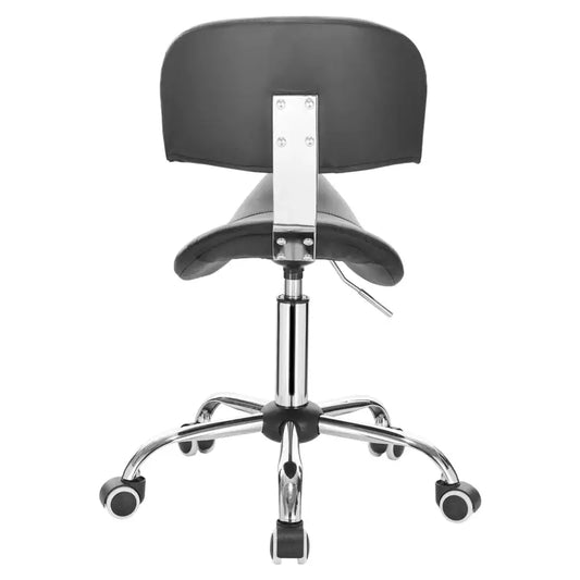 BukkitBow - Faux Lederen Zadelkruk - In Hoogte Verstelbare Draaistoel - Ergonomisch Ontwerp - Stabiele en Duurzame Constructie