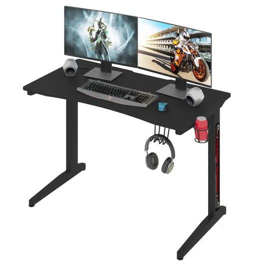 BukkitBow - Gaming Bureau Ergonomisch met Bekerhouder en Koptelefoonhaak (115X60CM)