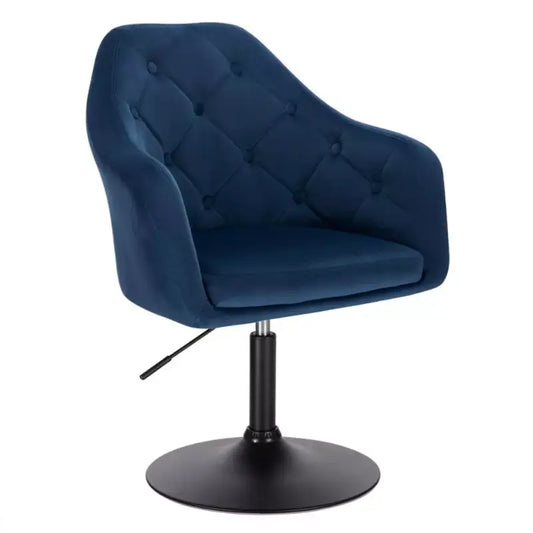 BukkitBow - Luxe Barkruk / Relaxstoel - Kunstleer of Fluweel en Verchroomd Staal - Verstelbaar en Draaibaar - Zithoogte: 46.5-62.5CM