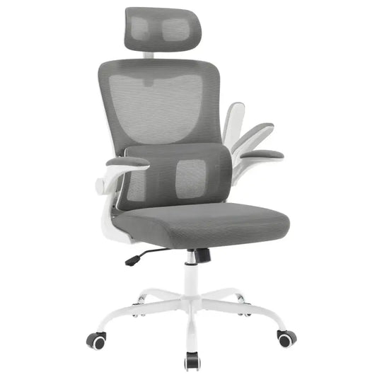 BukkitBow - Luxe Bureaustoel - Mesh/Metaal/PU Wielen - Verstelbare Hoogte en Schommelfunctie - 150 kg Draagvermogen