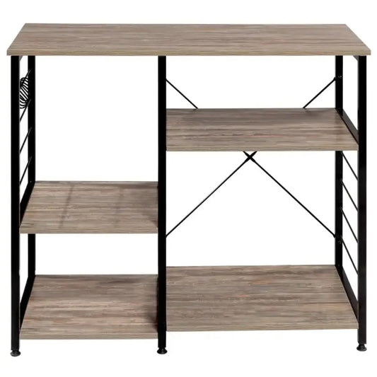 BukkitBow - Luxe Keukenrek - Gemaakt van Hout/Metaal Geschikt voor in de Keuken (90X40X83,5CM)