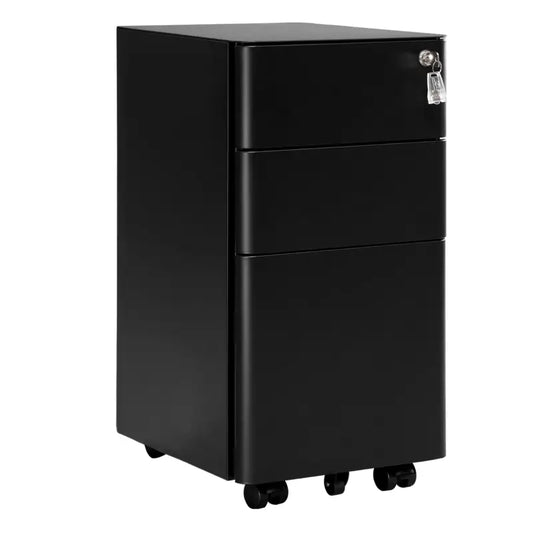 BukkitBow - Metalen Archiefkast op Wielen - 3 Laden - Veilig en Ruimtebesparend - Afsluitbaar